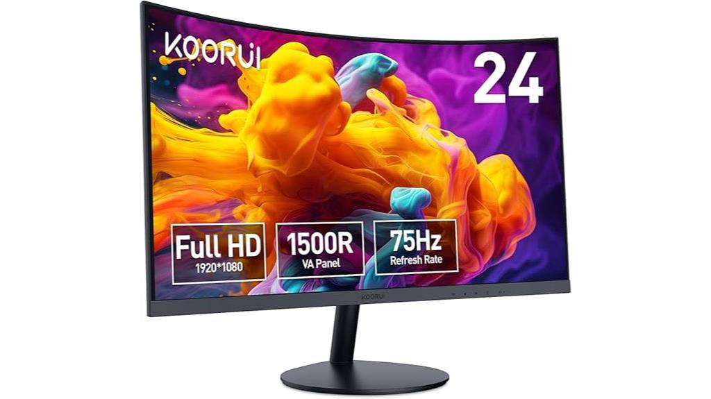 curved 24 inch full hd monitor