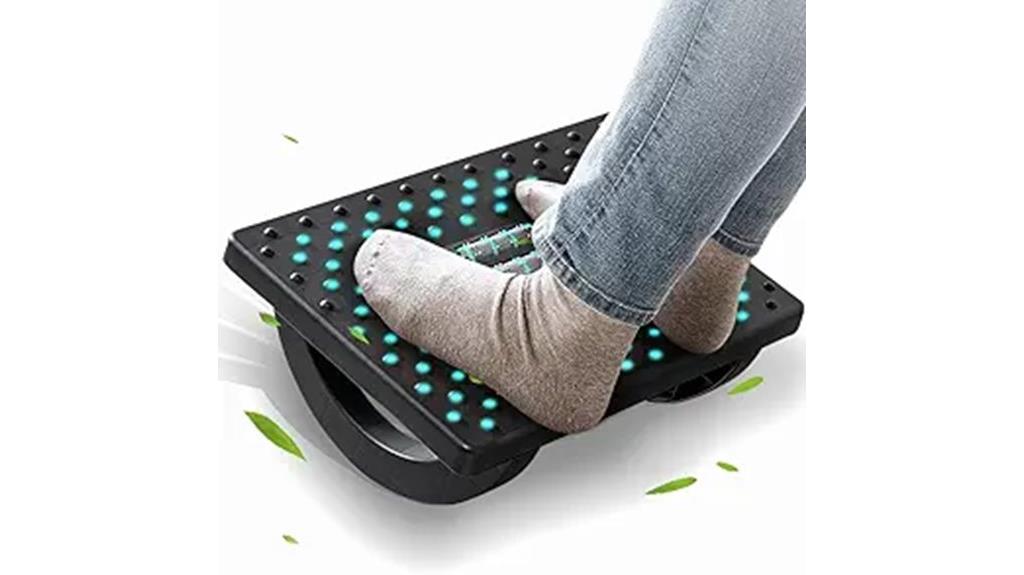 desk mounted ergonomic foot support