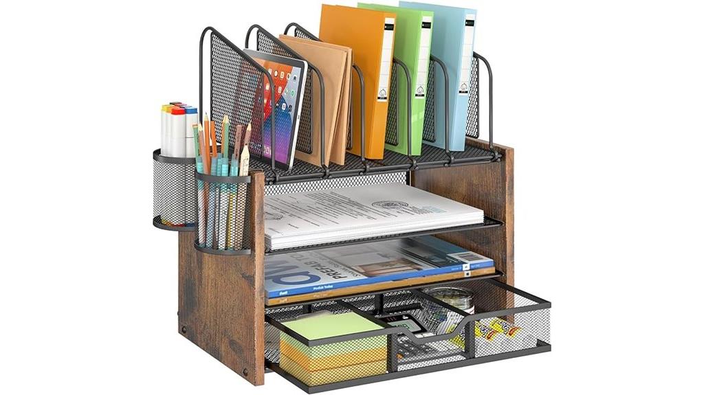 desk organizer with holders