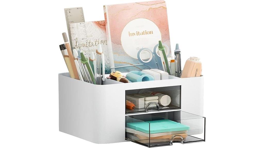 desktop organizer with drawers