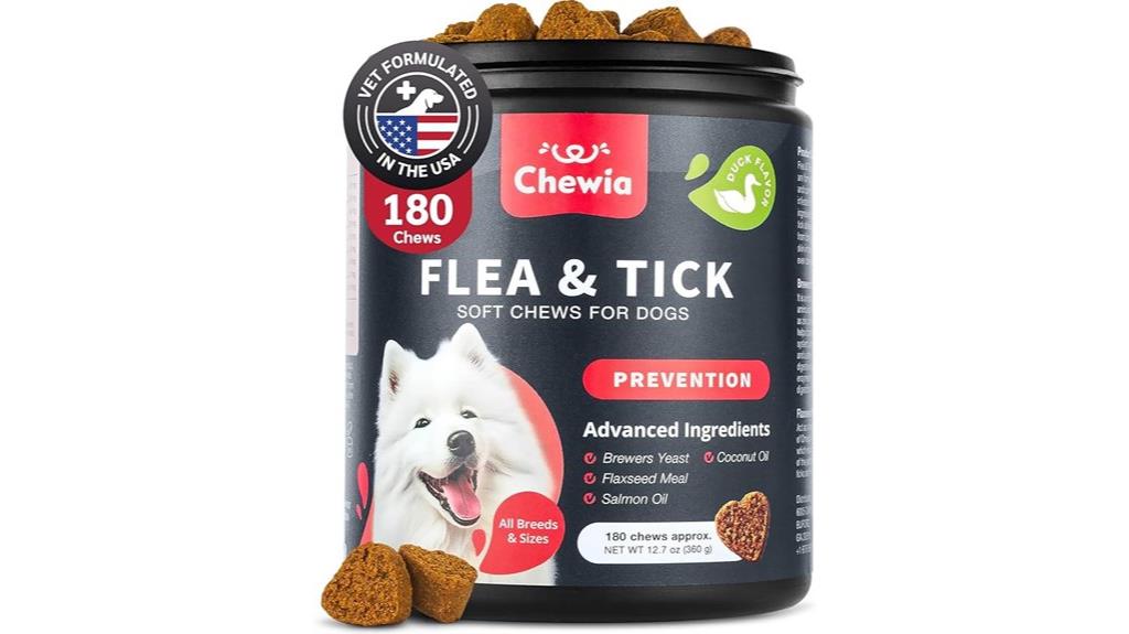 dog flea tick chewable treats