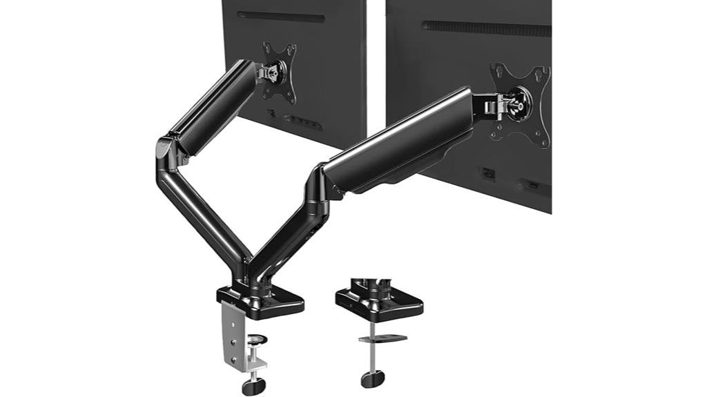 dual monitor desk stand