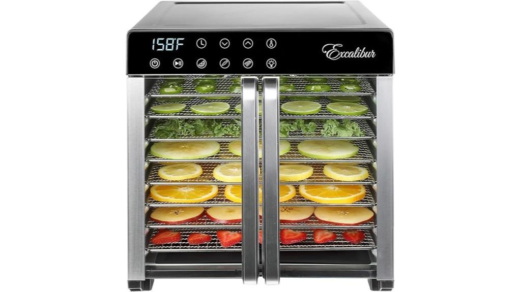 electric food dehydrator with trays