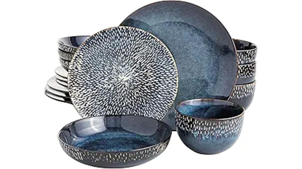 elegant matisse dinnerware for four