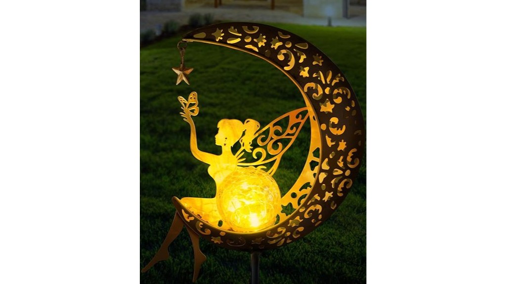 enchanting solar garden fairy figurines