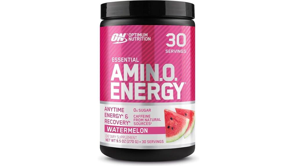 energizing pre workout supplement servings