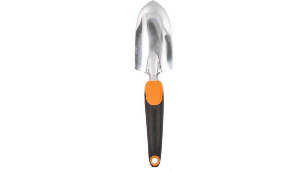 ergonomic garden trowel for digging