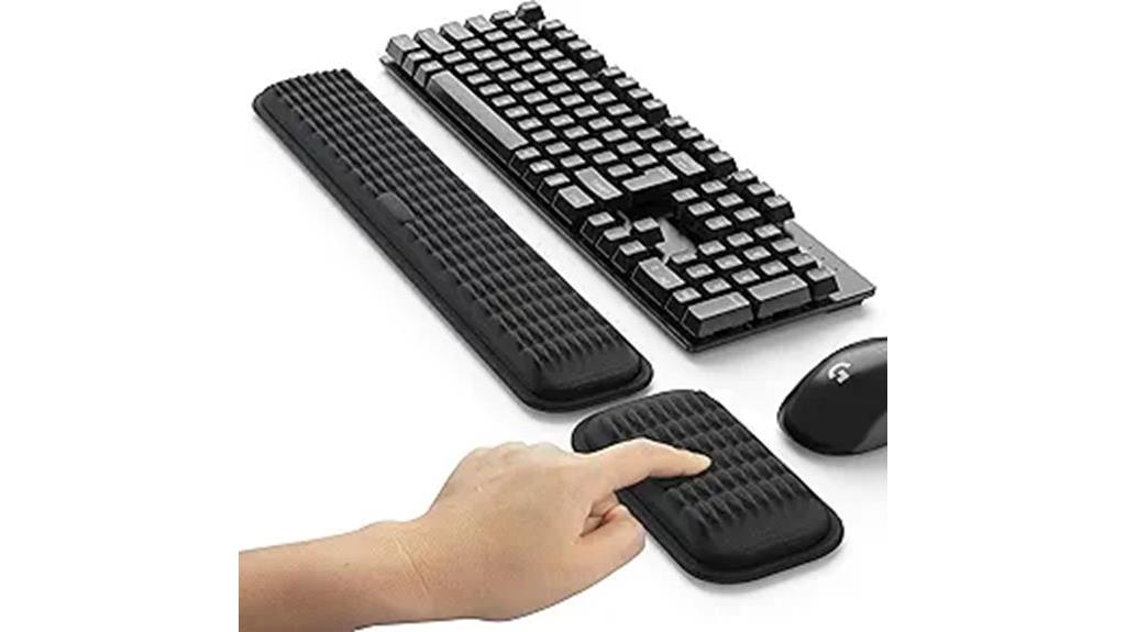 ergonomic keyboard and mouse wrist rest