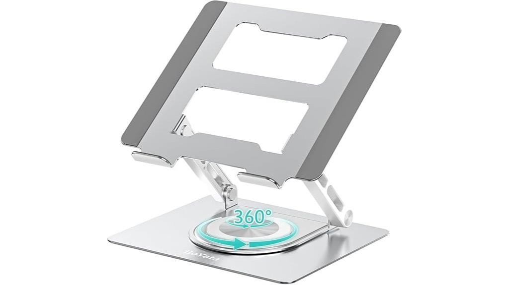 ergonomic laptop swivel stand