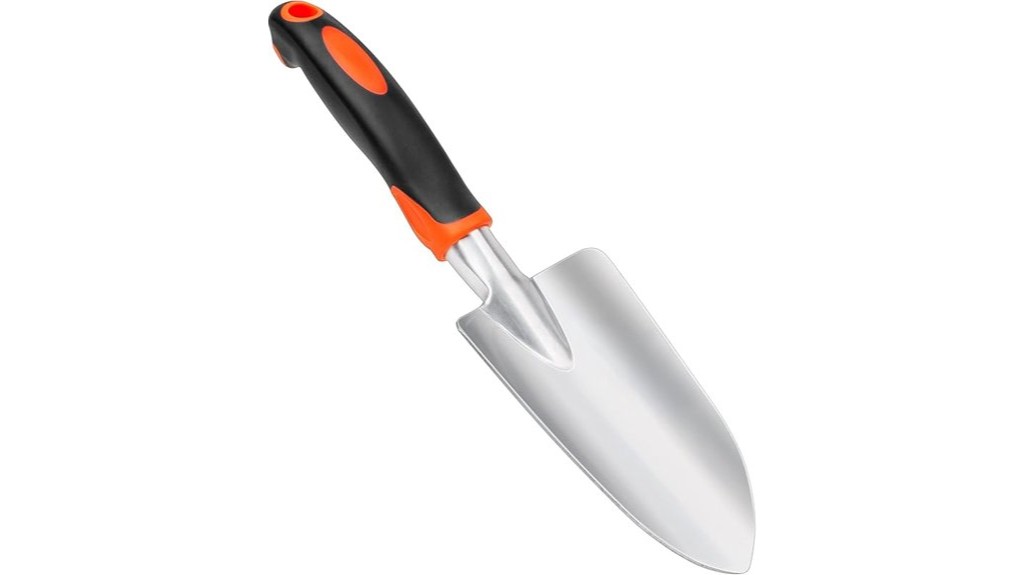 ergonomic rust resistant gardening hand trowel