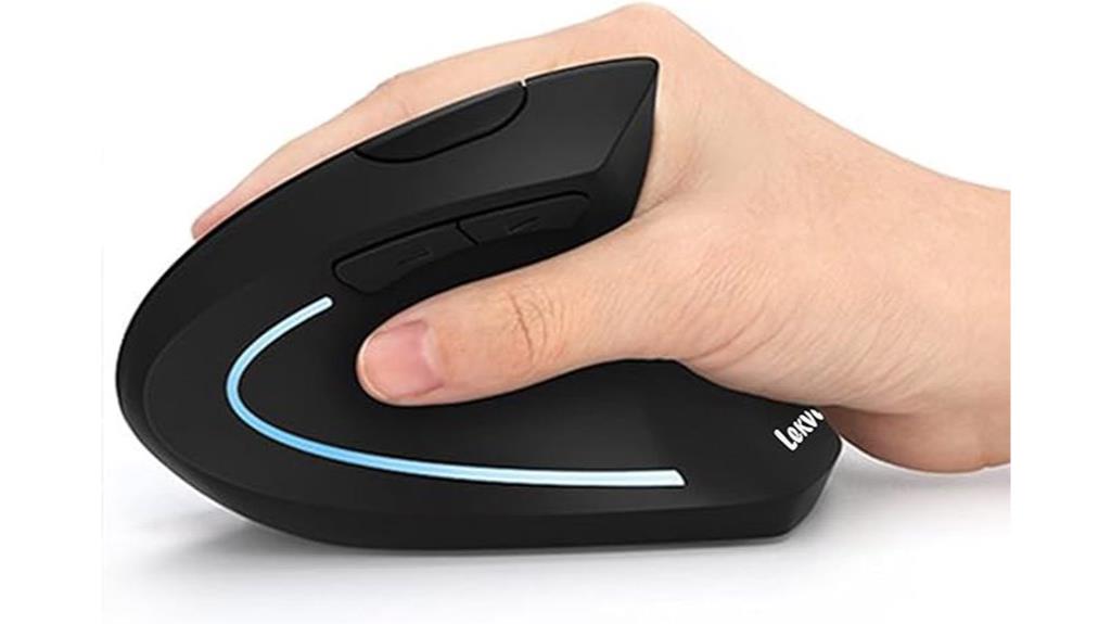 ergonomic vertical wireless mouse
