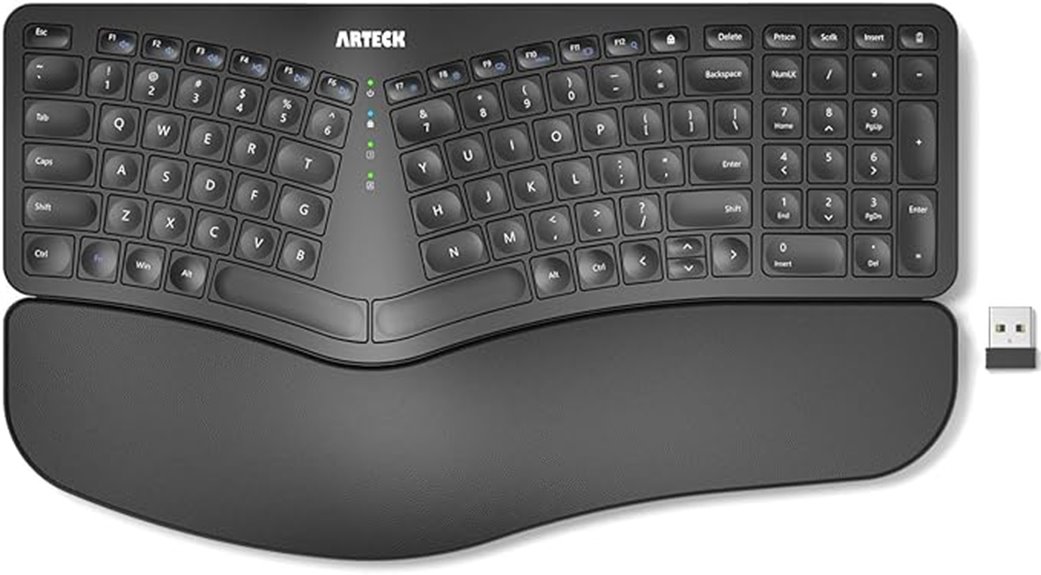 ergonomic wireless split keyboard