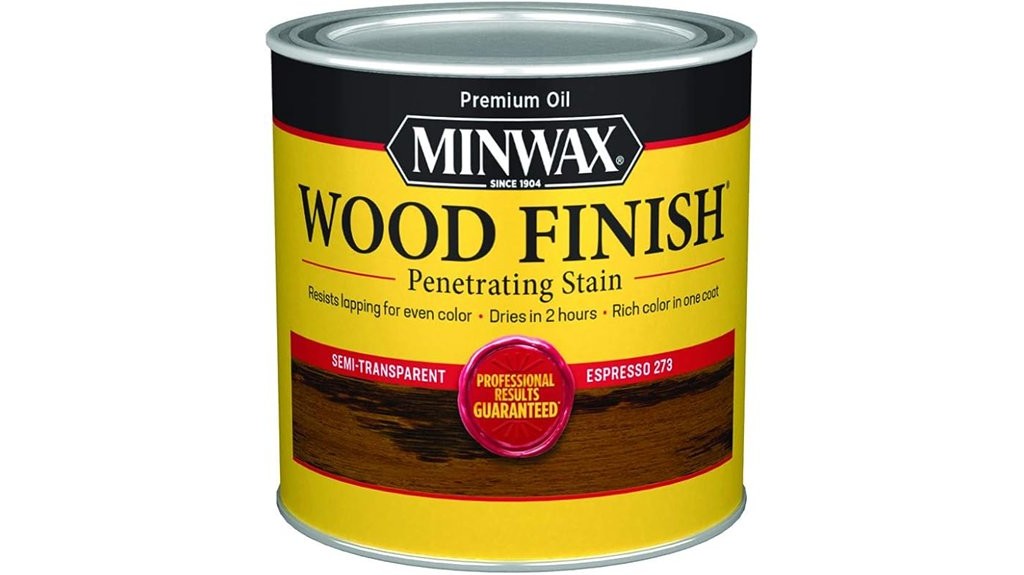 espresso wood finish half pint
