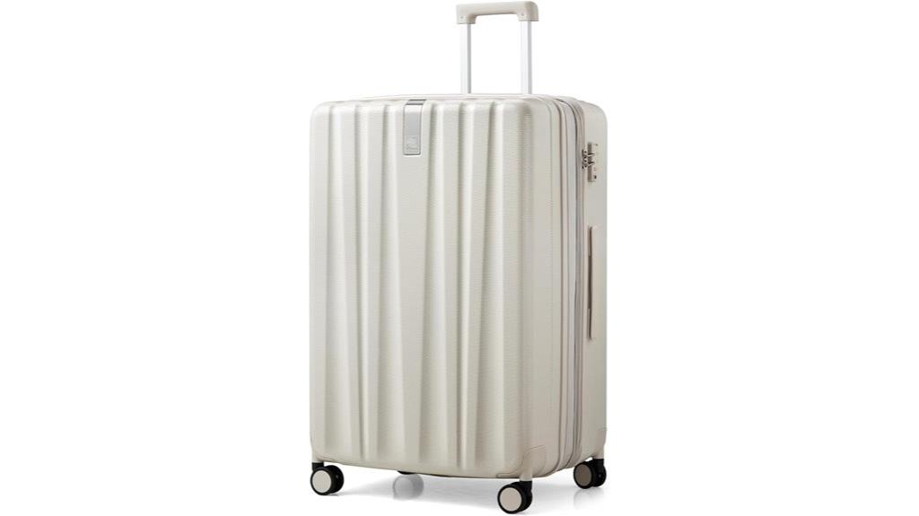 expandable checked wheeled luggage