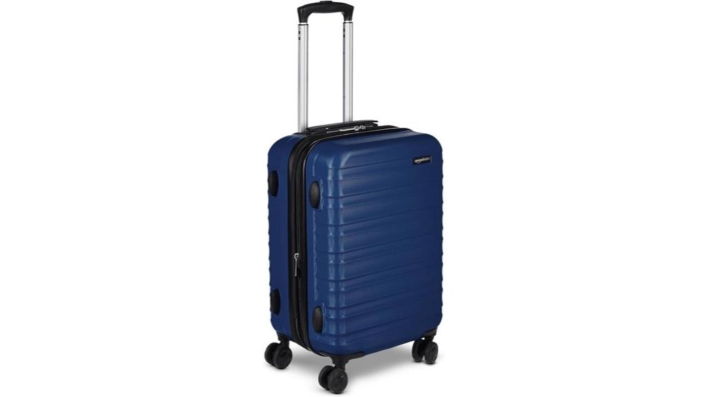 expandable hardside navy blue carry on