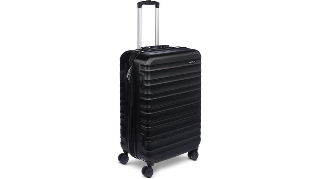 expandable hardside wheeled medium luggage