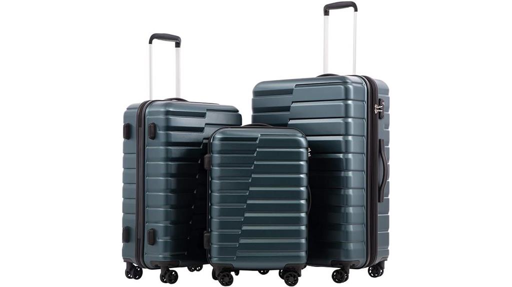 expandable spinnable carry on luggage set