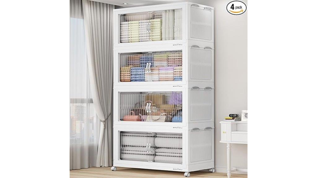 extra large stackable storage bins