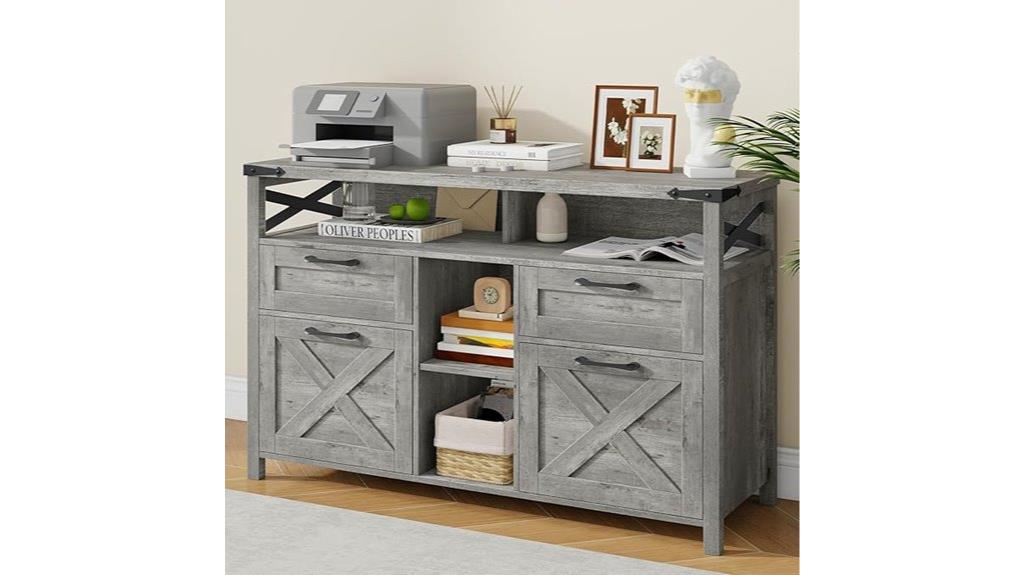 farmhouse office storage solution