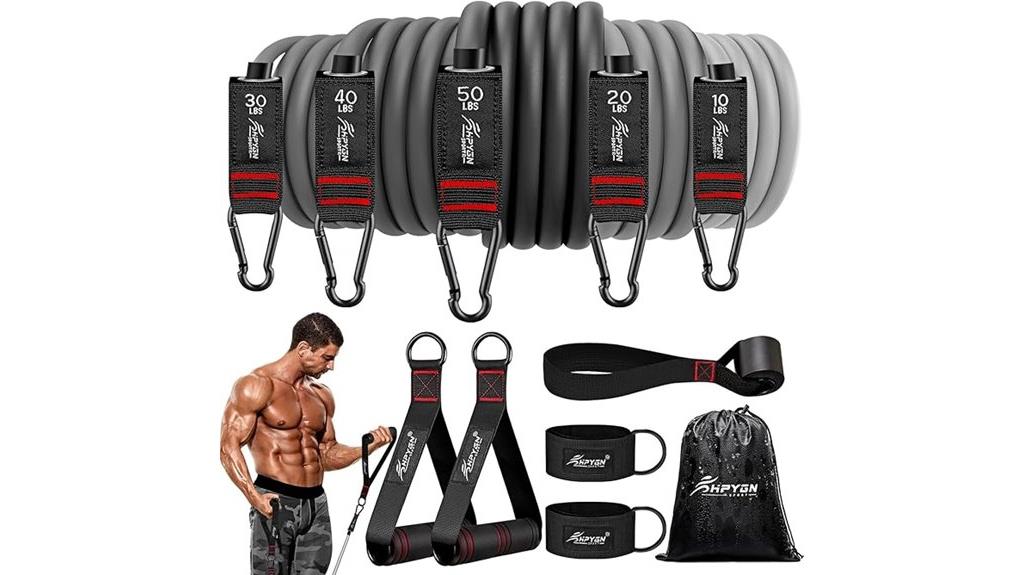fitness resistance bands with anchors