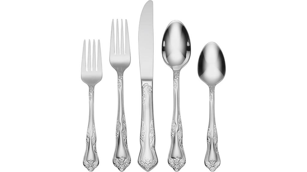 flatware set for eight people