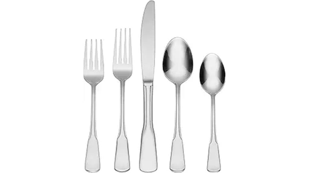 flatware set for eight people