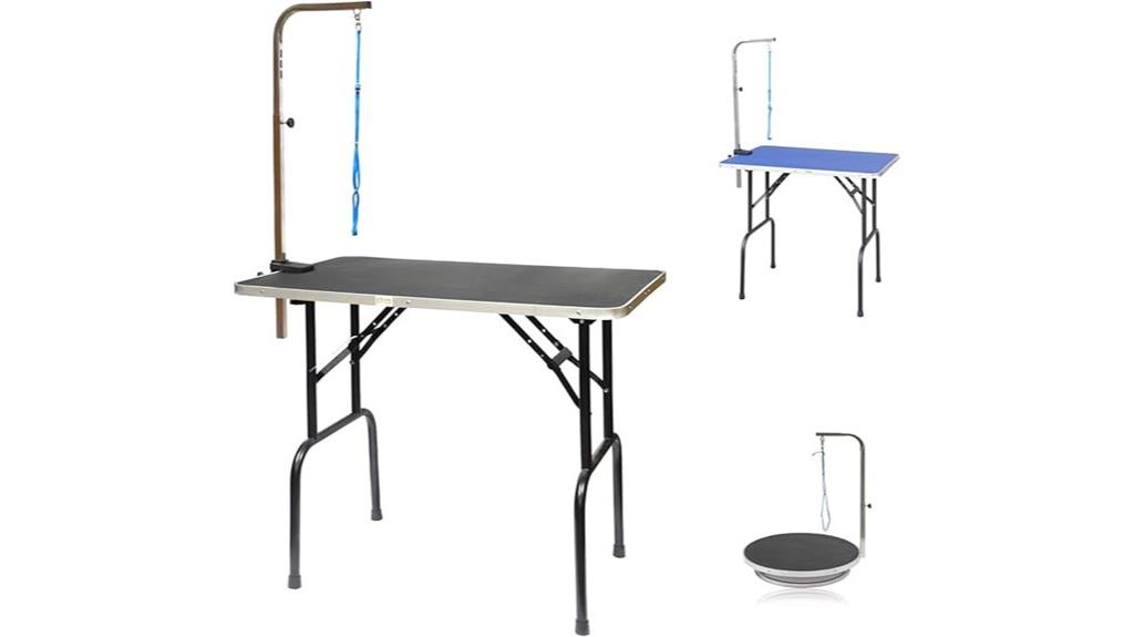 foldable dog grooming table