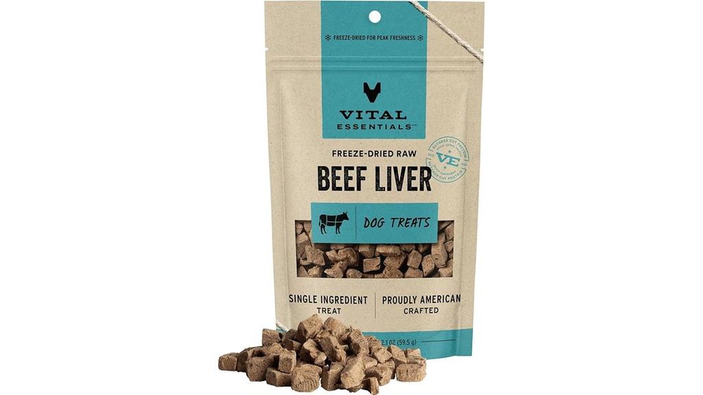 freeze dried raw beef liver treats