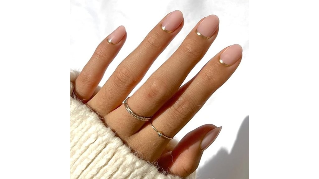 glamorous goal oriented press on nails