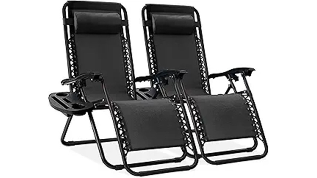 gravity defying lounge chair set