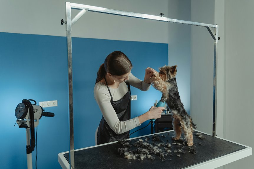 grooming tables for professional pet stylists