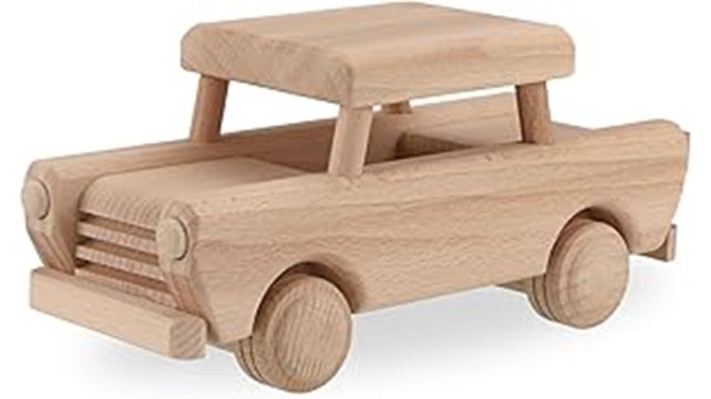 handmade wooden trabant car toy
