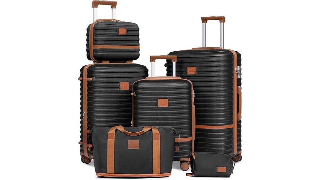 hardside expandable spinner luggage set