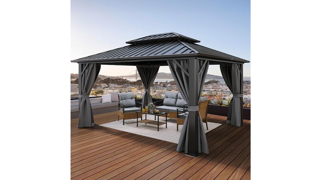 hardtop outdoor covered entertainment space