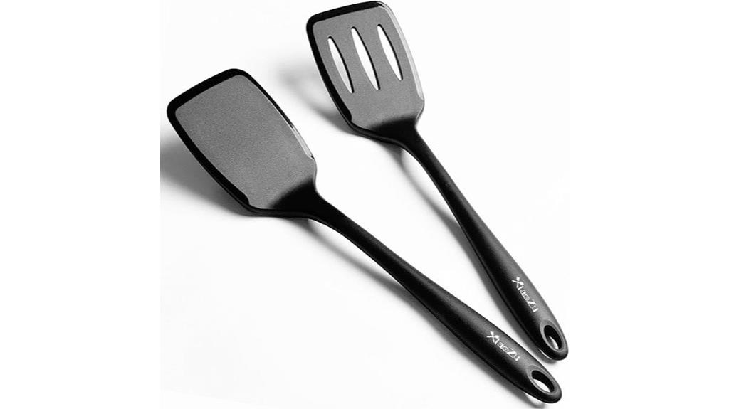 heat resistant silicone spatula set