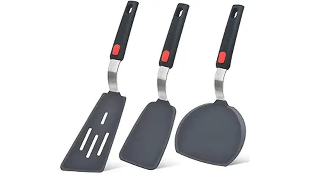 heat resistant silicone spatula set