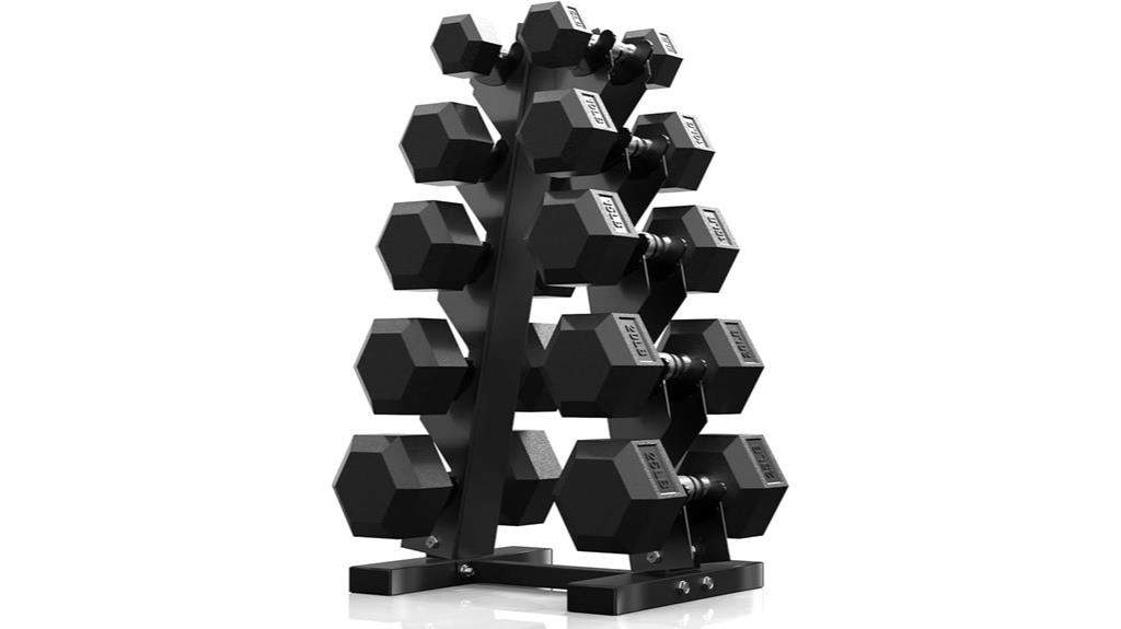 hex dumbbell home gym set