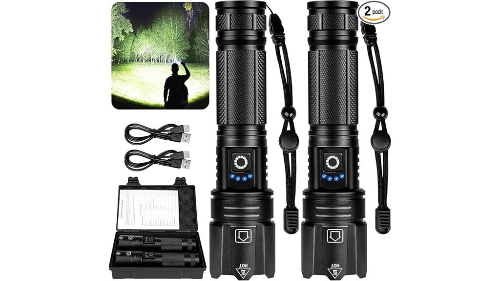 high powered rechargeable led flashlights