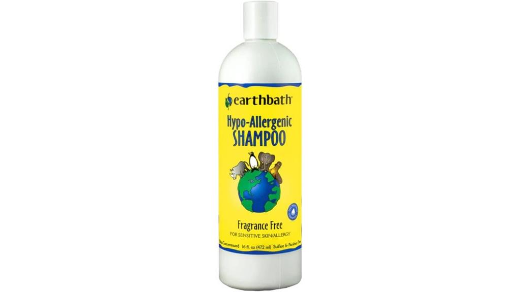 hypoallergenic natural aloe based dog shampoo
