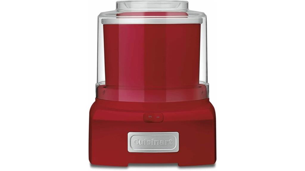 ice cream maker in red