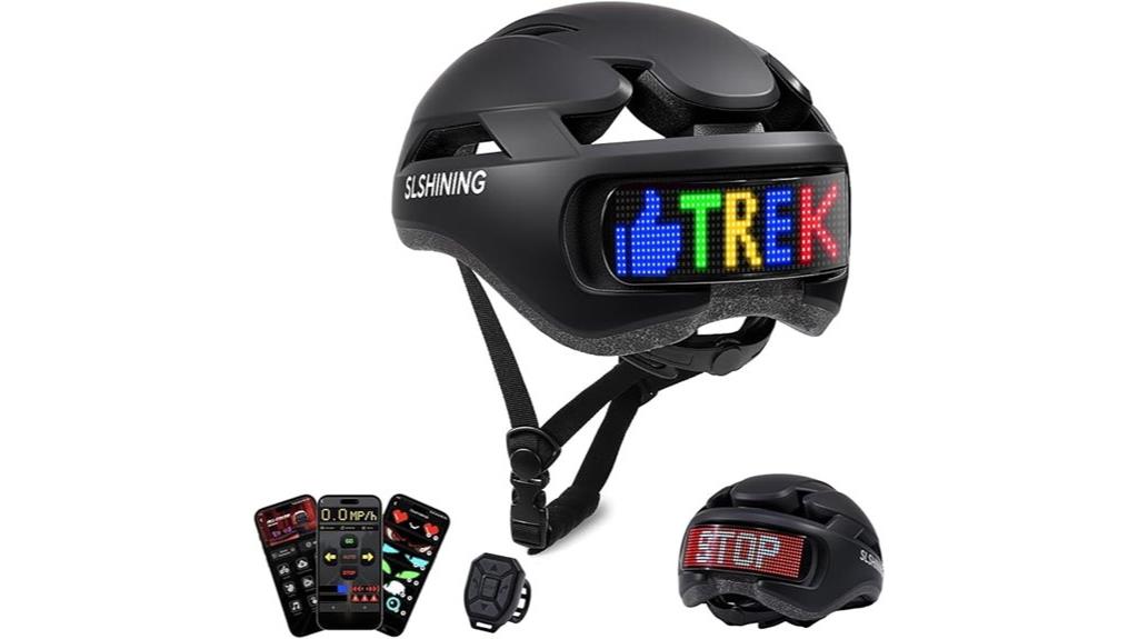illuminated connected smart bicycle helmet