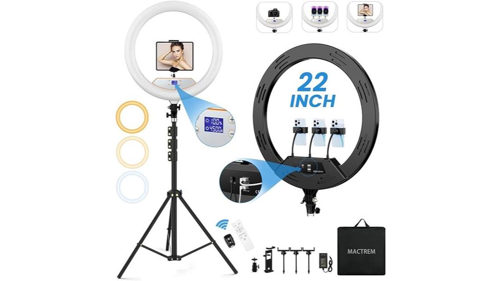 illuminating phone photography setup