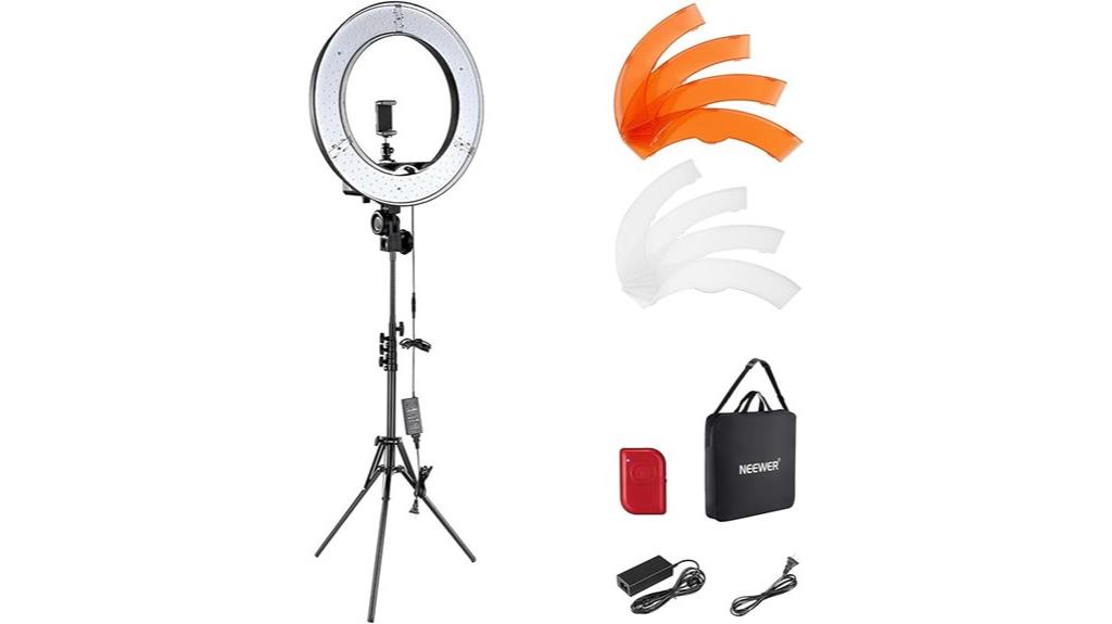 illuminating ring light photography kit