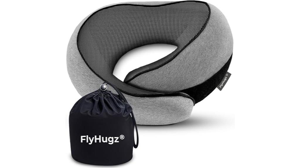 inflatable neck comfort travel pillow