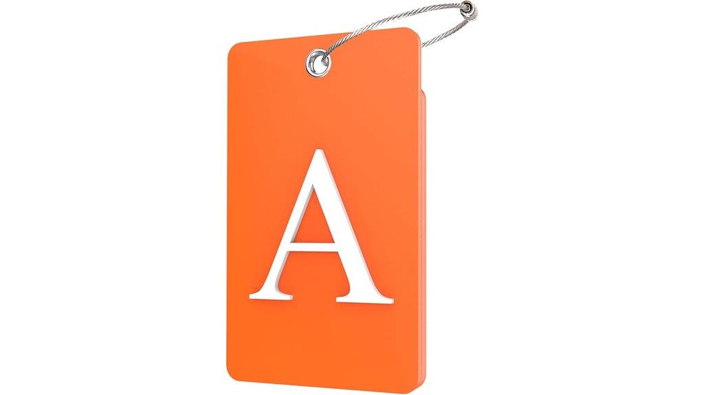initial luggage tags for gostwo
