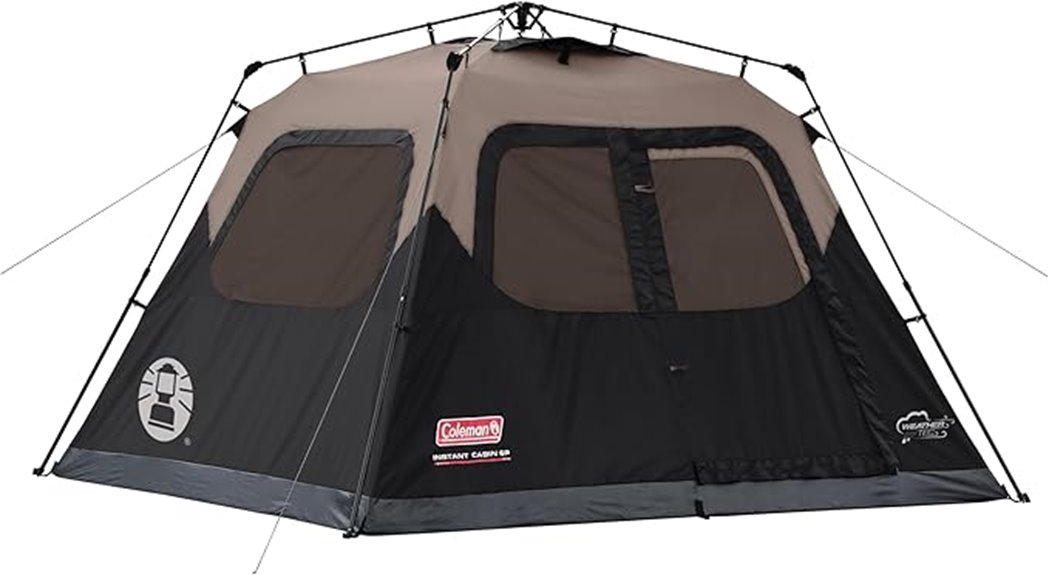 instant setup tent for convenience