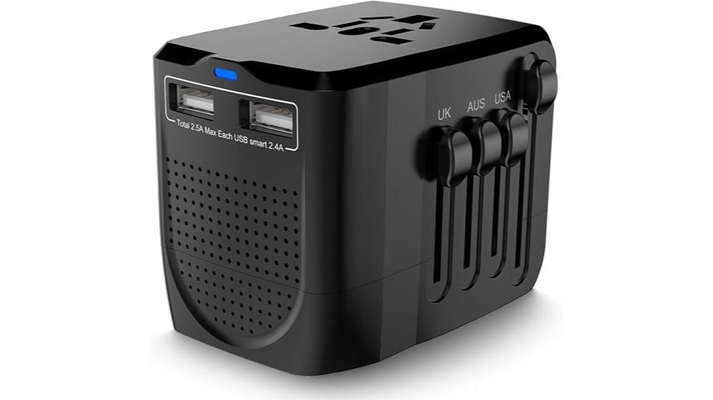 international voltage converter with usb