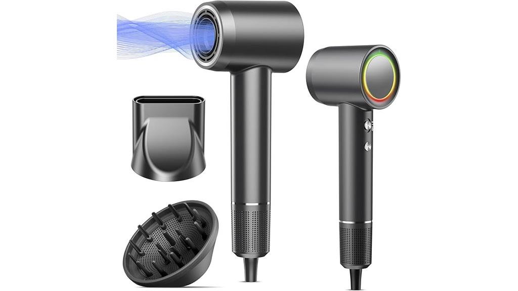 ionic technology magnetic diffuser hair dryer