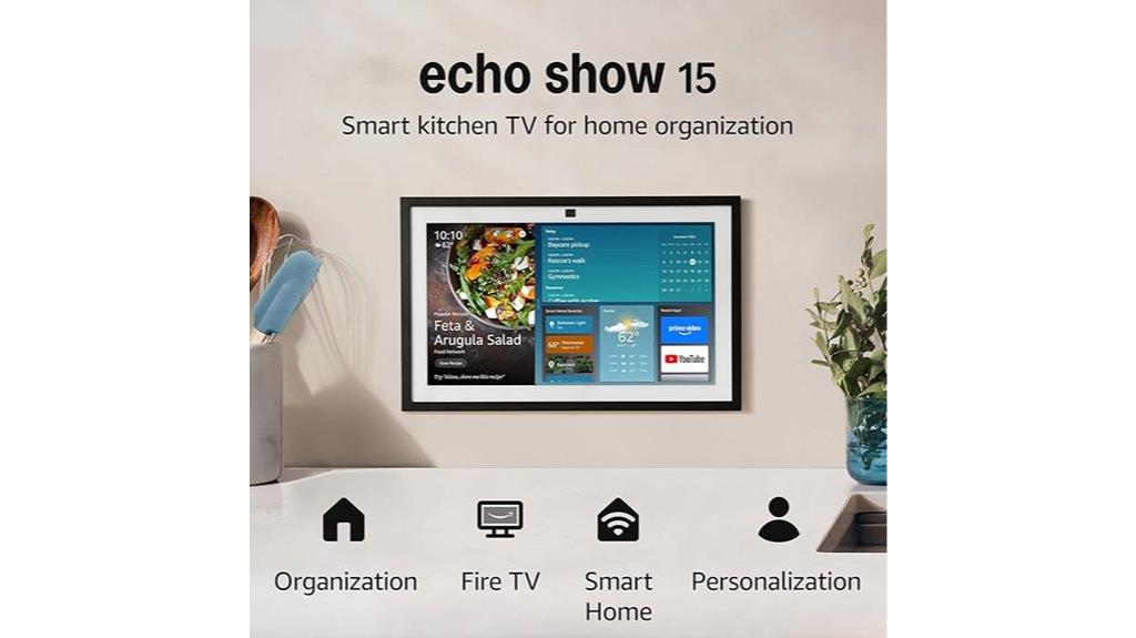 large kitchen smart display