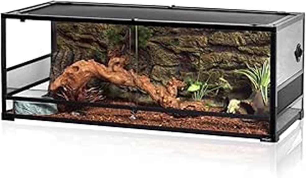 large reptile glass terrarium